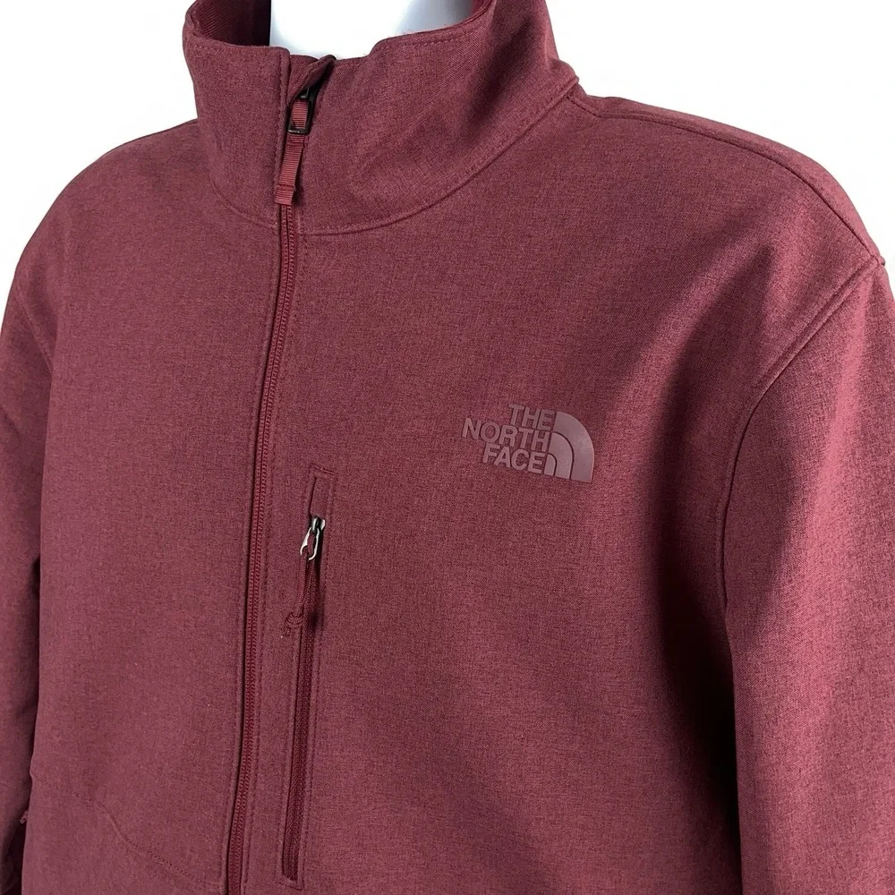 The North Face Cordovan Dark Heather Red Maroon Apex Bionic Jacket Men's XL